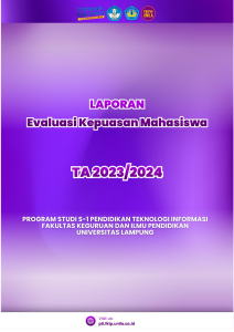 Grafik Kepuasan Mahasiswa Pendidikan Teknologi Informasi Unila 2024